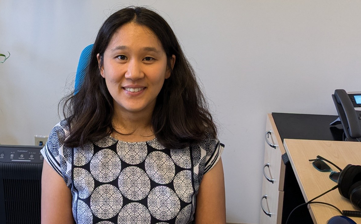 Carnegie Mellon University associate professor of chemical engineering Coty Jen pauses for a moment in her office. 