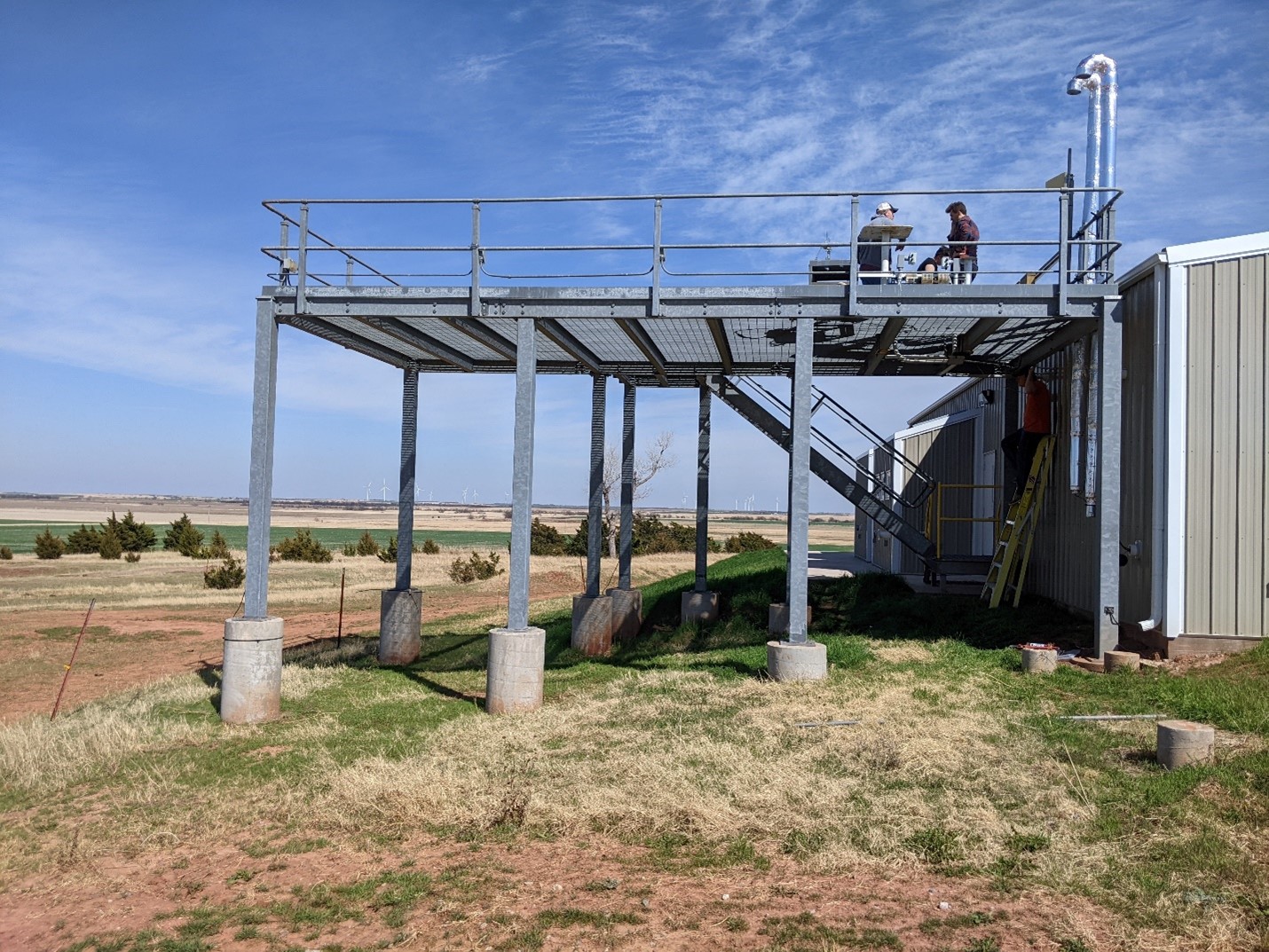 The Southern Great Plains is an ideal location for studying how agricultural soil particles affect atmospheric ice-nucleating particle concentrations. Photo is by Susannah Burrows, PNNL.